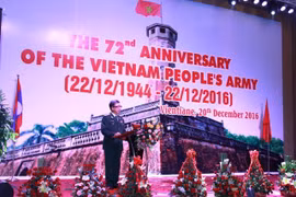 Kỷ niệm 72 năm thành lập Quân đội Nhân dân Việt Nam tại Lào
