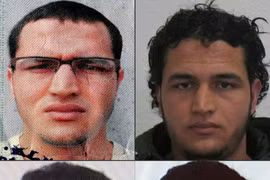 Chân dung nghi can tấn công ở Berlin Anis Amri. (Nguồn: AFP)