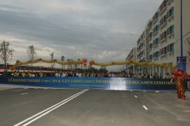 Quang cảnh lễ khánh thành. (Ảnh: Nguyễn Văn Việt/TTXVN)