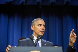Tổng thống Mỹ Barack Obama phát biểu tại một hội nghị ở thủ đô Washington, DC. (Nguồn: AFP/TTXVN)