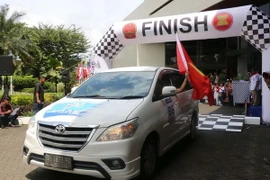Sau 20 ngày, đoàn xe đã kết thúc hành trình 10.000km. (Ảnh: Đỗ Quyên-Trần Chiến/Vietnam+)