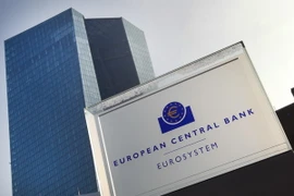 Quang cảnh bên ngoài trụ sở ECB ở Frankfurt am Main, miền Tây Đức. (Nguồn: AFP/TTXVN)