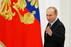 Tổng thống Nga Vladimir Putin trong một cuộc họp ở thủ đô Moskva. (Nguồn: EPA/TTXVN)
