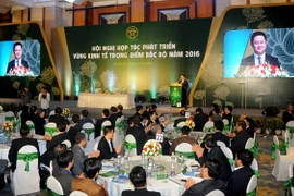 Quang cảnh Hội nghị Hợp tác phát triển vùng Kinh tế trọng điểm Bắc bộ năm 2016. (Ảnh: Quang Quyết/TTXVN)