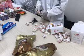 Chất ma tuý thu giữ gồm hơn 29,439kgs ma túy tổng hợp MDMA và 1,437 kgs Ketamine. (Nguồn: Tổng cục Hải quan cung cấp) 