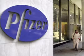 Trụ sở hãng dược Pfizer ở New York, Mỹ. (Ảnh: AFP/TTXVN)