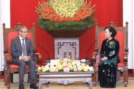 Quang cảnh buổi tiếp. (Ảnh: Phương Hoa/TTXVN)
