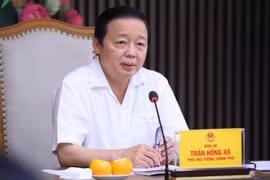 Phó Thủ tướng Trần Hồng Hà phát biểu chỉ đạo. (Ảnh: Văn Điệp/TTXVN)