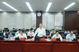 Bí thư Thành ủy Đà Nẵng Nguyễn Văn Quảng phát biểu. (Ảnh: Văn Dũng/TTXVN)