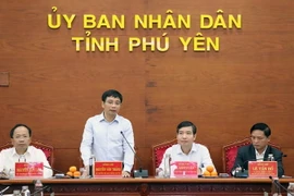 Bộ trưởng Bộ Giao thông Vận tải Nguyễn Văn Thắng phát biểu tại buổi làm việc. (Ảnh: Xuân Triệu/TTXVN)