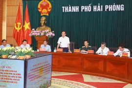 Phó Thủ tướng Trần Lưu Quang phát biểu tại buổi làm việc. (Ảnh: Hoàng Ngọc/TTXVN)