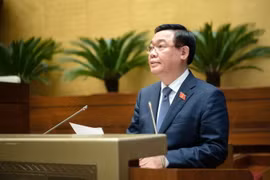 Chủ tịch Quốc hội Vương Đình Huệ phát biểu kết luận phiên chất vấn. (Ảnh: Doãn Tấn/TTXVN)