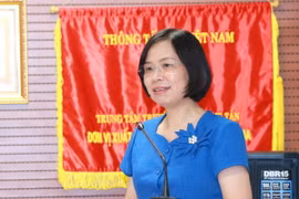 Bà Vũ Việt Trang, Tổng Giám đốc Thông tấn xã Việt Nam phát biểu tại Lễ ký kết. (Ảnh: Phương Hoa/TTXVN)