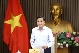 Phó Thủ tướng Lê Minh Khái phát biểu. (Ảnh: An Đăng/TTXVN)