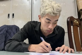 Đối tượng Hoàng Văn Thành. (Ảnh: TTXVN phát)