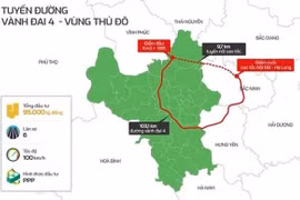 Phối cảnh dự án đường Vành đai 4-Vùng Thủ đô. (Nguồn: Báo Chính phủ)