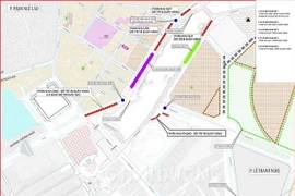 Bản đồ tuyến phố đi bộ, chợ đêm Bạch Đằng tại thành phố Hải Dương. (Nguồn: Phòng Kinh tế thành phố Hải Dương cung cấp/Báo Hải Dương)