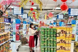 Dự trữ hàng hóa thiết yếu nhằm bình ổn thị trường dịp Tết Nguyên đán Quý Mão 2023. (Ảnh: Hoài Thu/TTXVN)