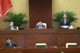 Phó Chủ tịch Quốc hội Nguyễn Khắc Định phát biểu. (Ảnh: Doãn Tấn/TTXVN)