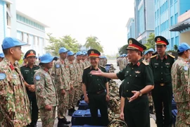 Bộ Quốc phòng động viên các sỹ quan đi làm nhiệm vụ ở Phái bộ UNISFA 