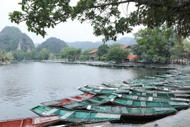 Những con đò mòn mỏi chờ khách. (Ảnh: Đức Phương/TTXVN)