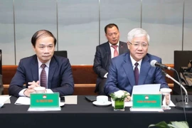 Chủ tịch Ủy ban Trung ương MTTQ Việt Nam Đỗ Văn Chiến phát biểu. (Ảnh: Minh Đức/TTXVN)