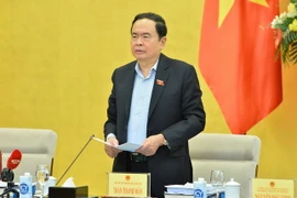 Phó Chủ tịch Thường trực Quốc hội Trần Thanh Mẫn chủ trì phiên họp. (Ảnh: Minh Đức/TTXVN)