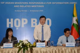 Ông Nguyễn Thanh Lâm, Thứ trưởng Bộ Thông tin và Truyền thông phát biểu. (Ảnh: Văn Dũng/TTXVN)