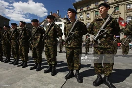 Binh sỹ Thụy Sĩ. (Nguồn: getty images)