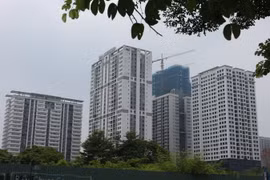 Chung cư ở Hà Nội tăng giá ở tất cả các ở tất cả các phân khúc với tăng trung bình là 8%. (Ảnh: Minh Nghĩa/TTXVN)