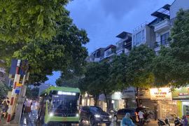 Hà Nội có mưa vừa, mưa to. (Ảnh: Vũ Hà/Vietnam+)