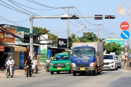 Một đoạn Quốc lộ 22, TP.HCM. (Ảnh: Hồng Đạt/TTXVN) 