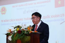 Đại sứ Việt Nam tại Mozambique Phạm Hoàng Kim phát biểu. (Ảnh: Lâm Khánh/TTXVN)