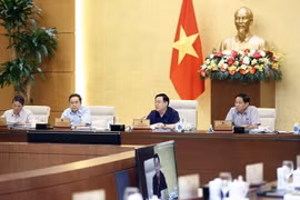 Chủ tịch Quốc hội Vương Đình Huệ phát biểu. (Ảnh: Doãn Tấn/TTXVN)
