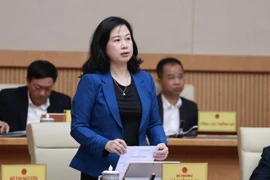 Bộ trưởng Bộ Y tế Đào Hồng Lan. (Ảnh: Dương Giang/TTXVN)