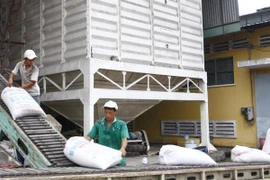 Bốc xếp gạo xuất khẩu ở Cần Thơ. (Ảnh: Đình Huệ/TTXVN)