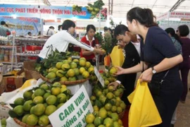 AgroViet 2015 đã thu hút đông đảo người dân và doanh nghiệp tới tham quan, tìm hiểu. (Ảnh: Vũ Sinh/TTXVN)