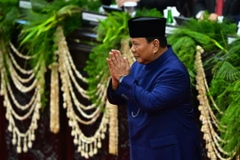 Ông Prabowo Subianto tuyên thệ nhậm chức Tổng thống Indonesia tại Jakarta ngày 20/10/2024. (Ảnh: THX/TTXVN)