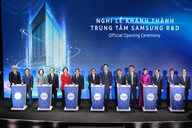 Trung tâm Nghiên cứu và Phát triển (R&D) Samsung chính thức được khánh thành. (Ảnh: Minh Sơn/Vietnam+)