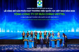 Viettel Post được vinh danh tại chương trình Thương hiệu quốc gia Việt Nam 2022. (Ảnh: Viettel)