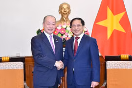 Bộ trưởng Ngoại giao Bùi Thanh Sơn tiếp Thứ trưởng Bộ Ngoại giao Nhật Bản Takaghi Kei. (Nguồn: baoquocte.vn)