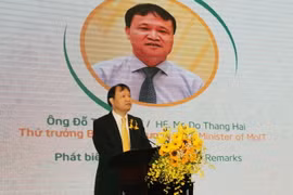 Ông Đỗ Thắng Hải, Thứ trưởng Bộ Công Thương phát biểu khai mạc chuỗi Hội nghị. (Ảnh: Mỹ Phương/TTXVN)