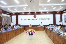 Quang cảnh buổi làm việc. (Ảnh: Chương Đài/TTXVN)
