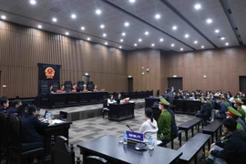 Quang cảnh phiên Tòa ngày 23/12. (Ảnh: Phạm Kiên/TTXVN)