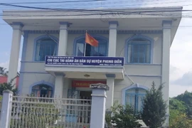 Trụ sở Chi cục Thi hành án dân sự huyện Phong Điền nơi ông Phạm Hoàng Hùng làm Chi cục trưởng. (Ảnh: Thanh Liêm/TTXVN)