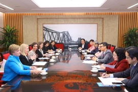 Quang cảnh buổi tiếp. (Ảnh: Văn Điệp/TTXVN)