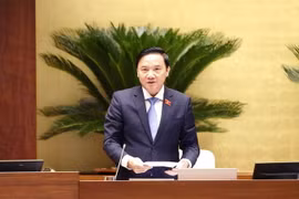Phó Chủ tịch Quốc hội Nguyễn Khắc Định điều hành phiên họp. (Ảnh: Doãn Tấn/TTXVN)