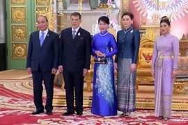 Chủ tịch nước Nguyễn Xuân Phúc và Phu nhân hội kiến Nhà Vua Maha Vajiralongkorn và Hoàng hậu Thái Lan. (Nguồn: baoquocte)