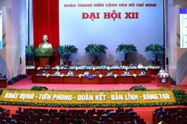 Đoàn Chủ tich đại hội. (Ảnh: Minh Đức/TTXVN)