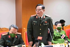 Trung tướng Nguyễn Hải Trung, Giám đốc Công an thành phố Hà Nội. (Ảnh: Phạm Kiên/TTXVN)